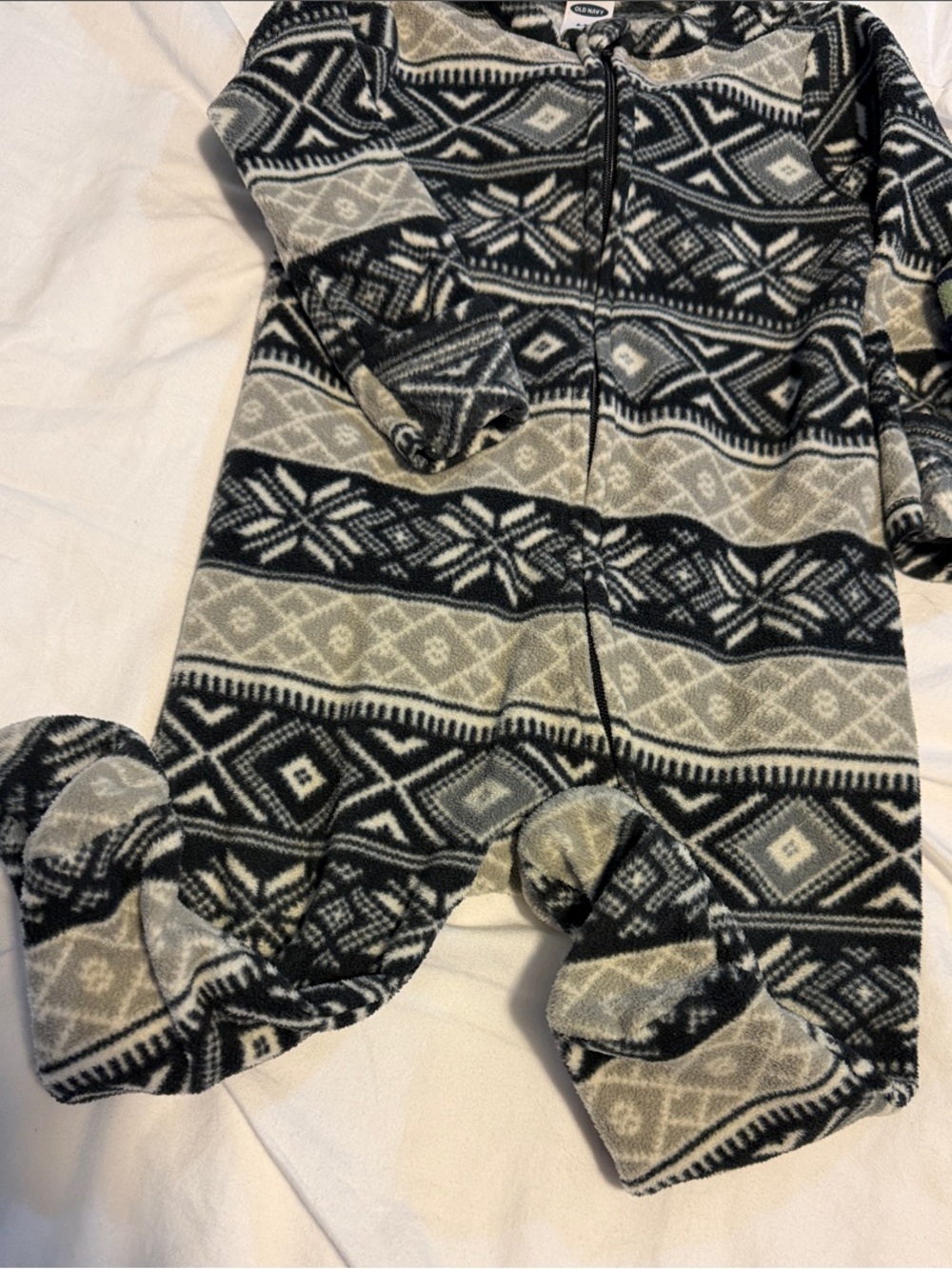 Fleece One-Piece Sleep Rompers - Picture 7 of 7